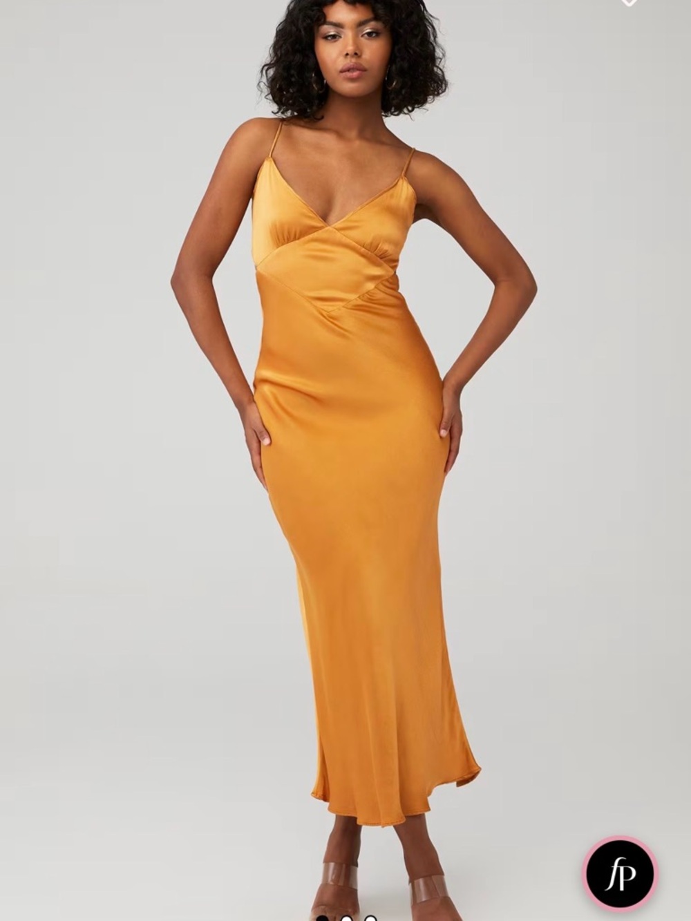Bardot Malinda Satin Backless Midi Dress